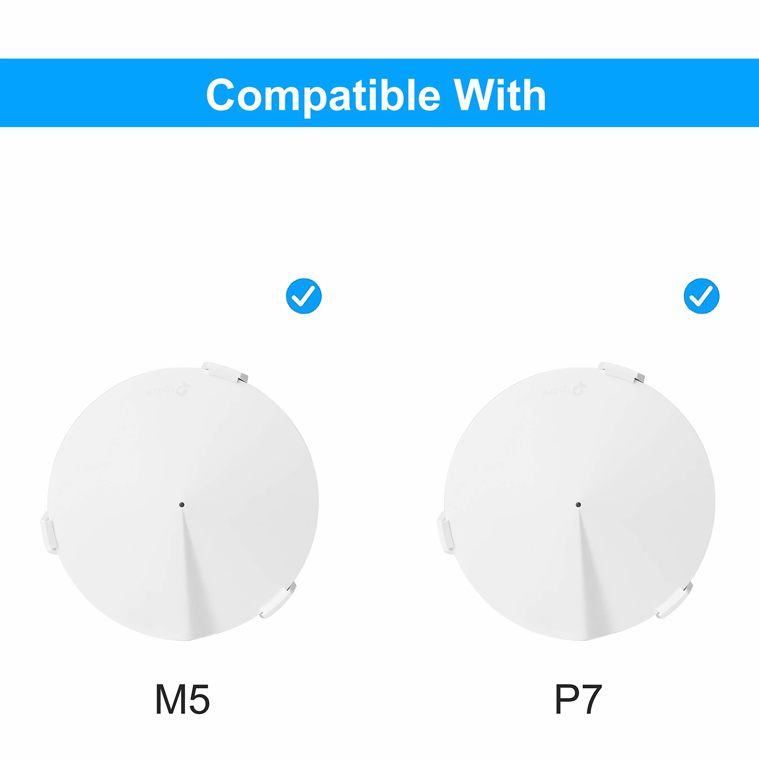 Soporte de Pared VHB Adhesivo para TP-Link Deco M5 y P7 Sistema WiFi de Malla para Todo el Hogar - Montaje Fuerte (Paquete de 3)