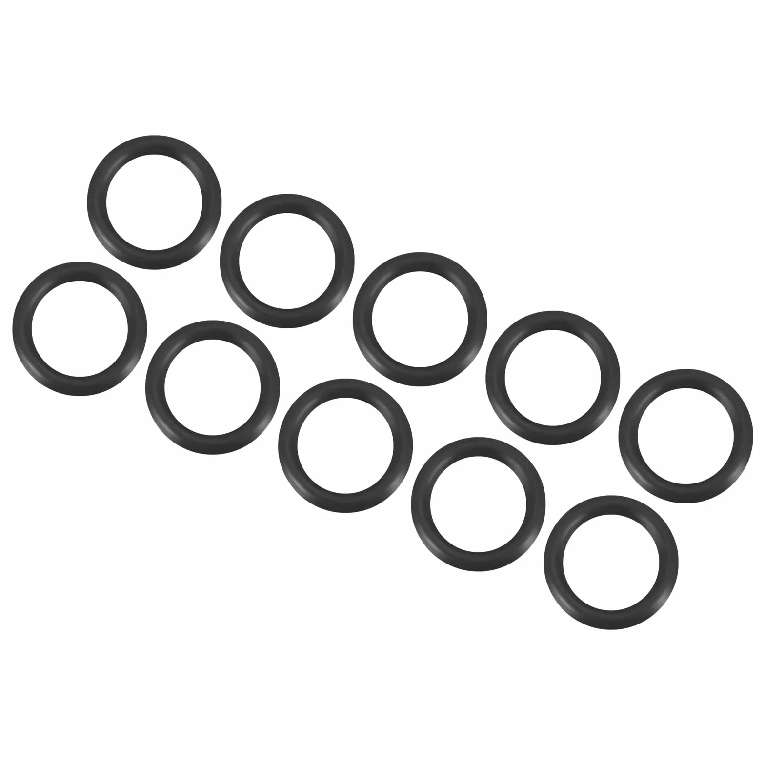 QUARKZMAN 13mm x 9mm x 2mm Nitrilo Goma Juntas Tóricas x 10uds Redondo Junta Arandela para Grifo Plomería Reparación Sellado Conexión [Negro]