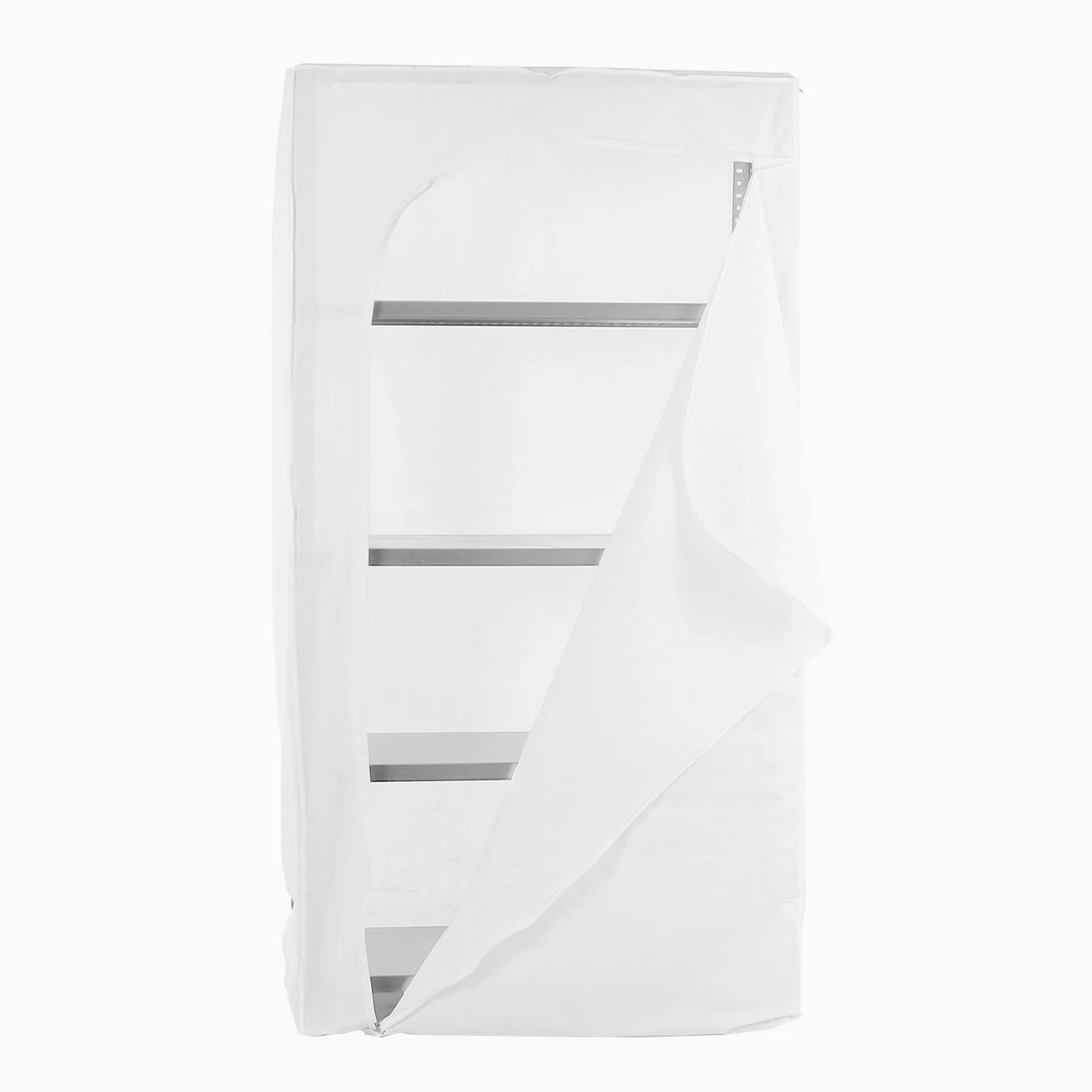 SimonRack, Funda de Estantería, Cierre Cremallera, 1800x900x300 mm, Blanco