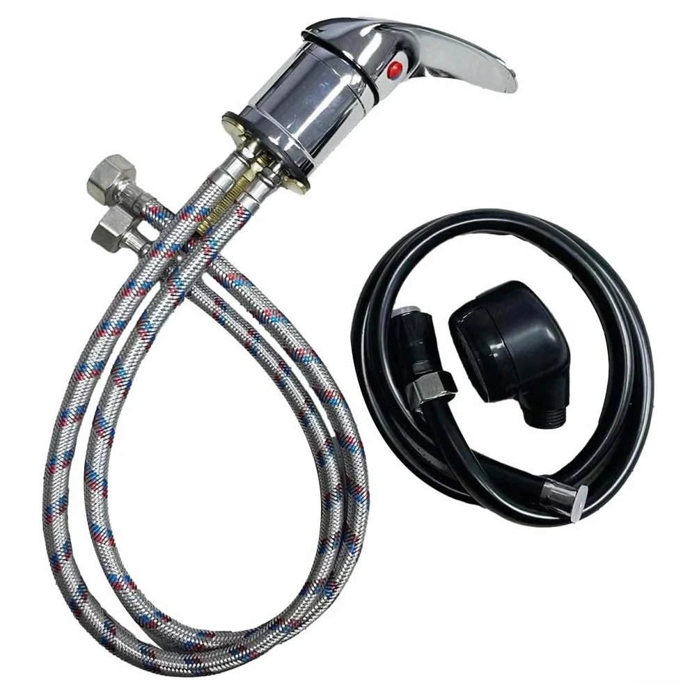 Grifo de peluquería con características de agua caliente/fría, adecuado para diversas necesidades de lavado (B)