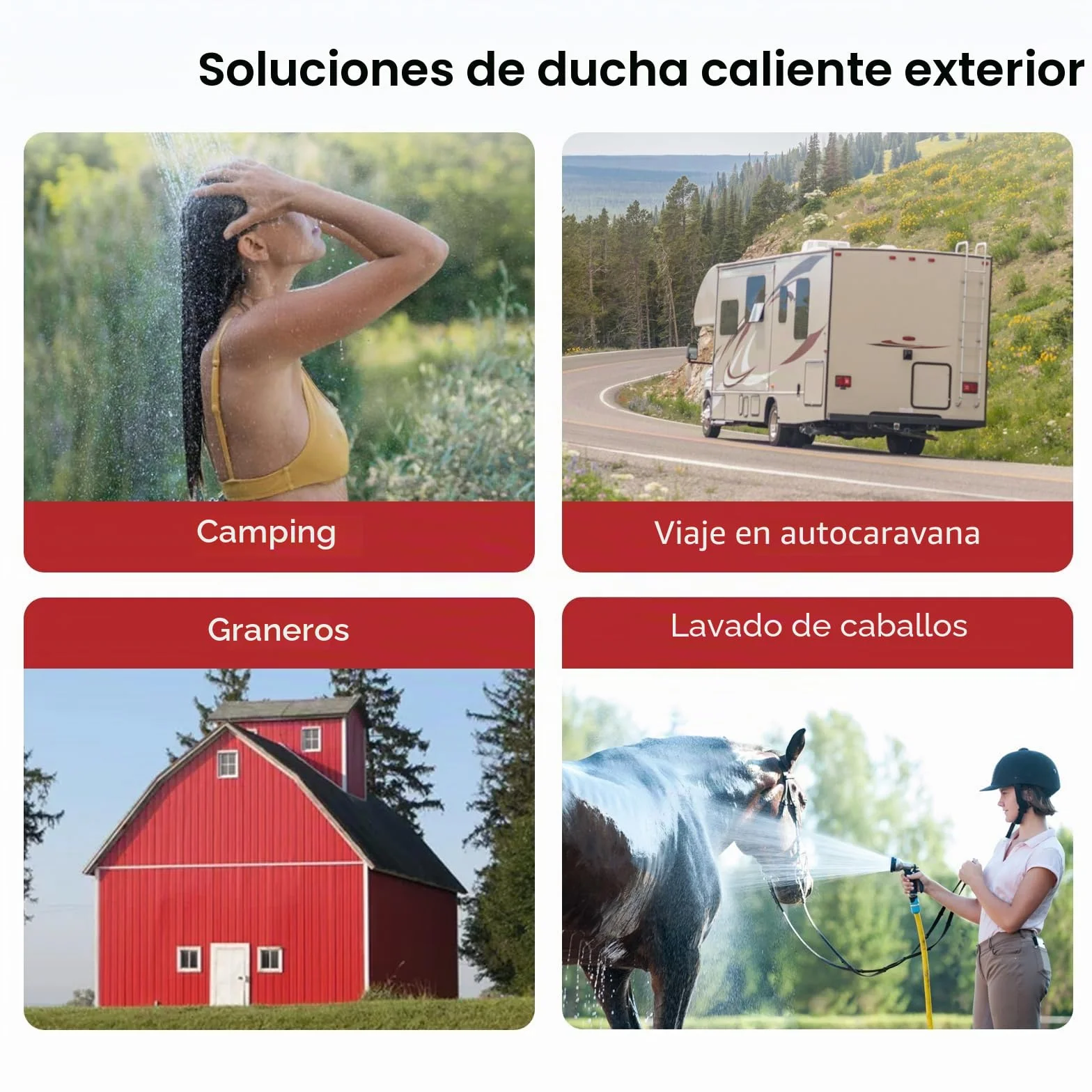 Camplux AY132P43 5L Calentador de Agua de Gas sin Tanque, Bomba de Agua 4.3L para Viaje RV Campamento