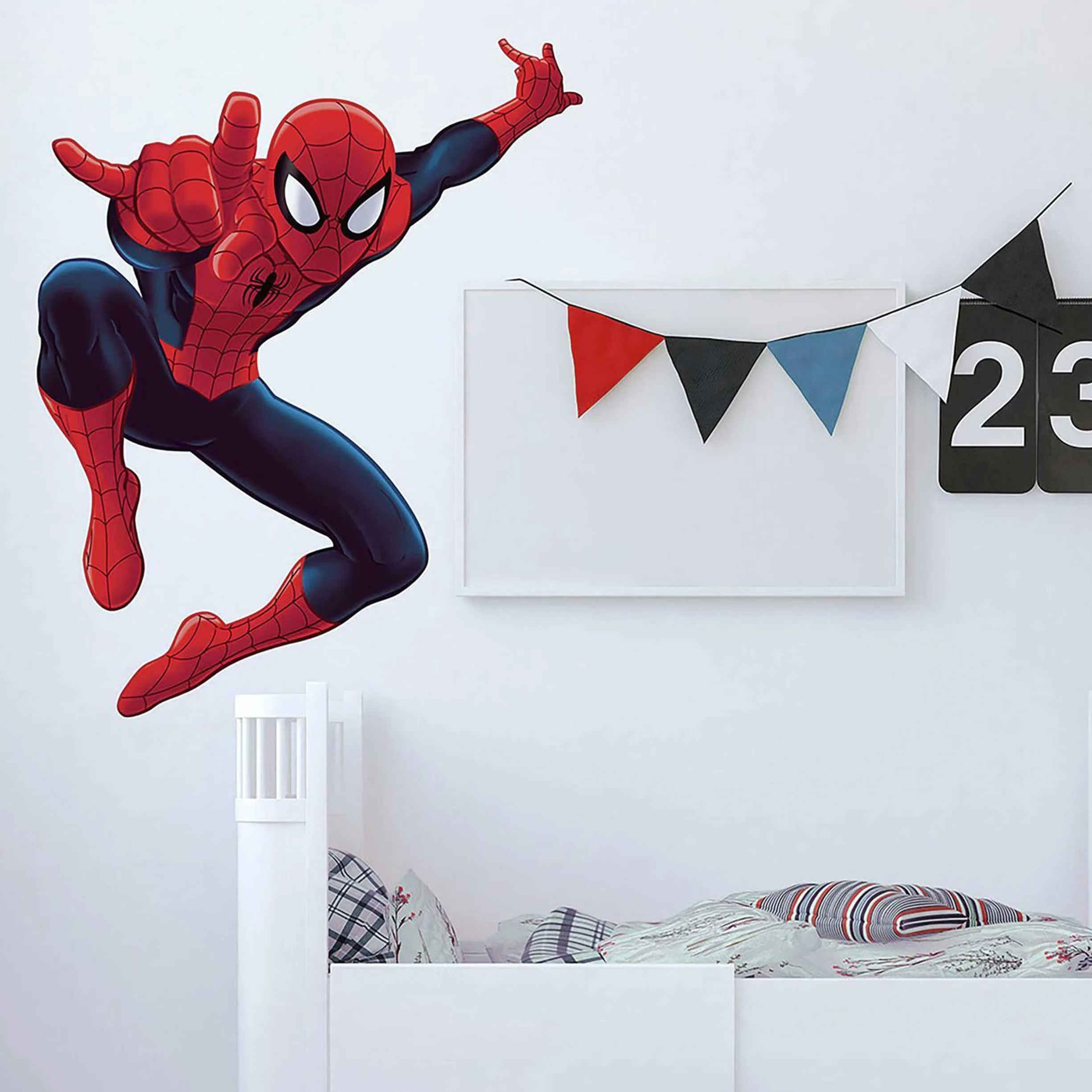 RoomMates RMK4831GM Ultimate Spider-Man - Adhesivos decorativos para pared, color rojo, azul, amarillo