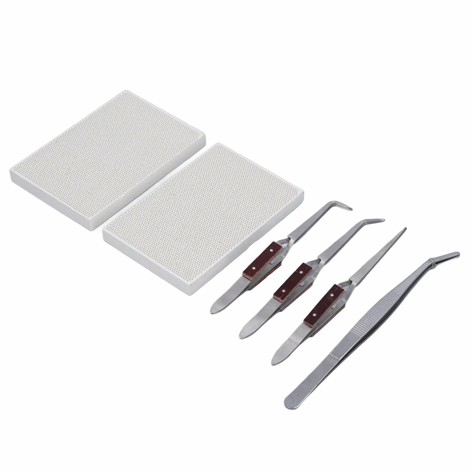 SIXRUN Kit de Soldadura de Joyería Profesional Sanders Bloque de Soldadura de Acero Inoxidable Ideal para Reparaciones a los Amantes de los Amantes de la Artesanía de HomeBody