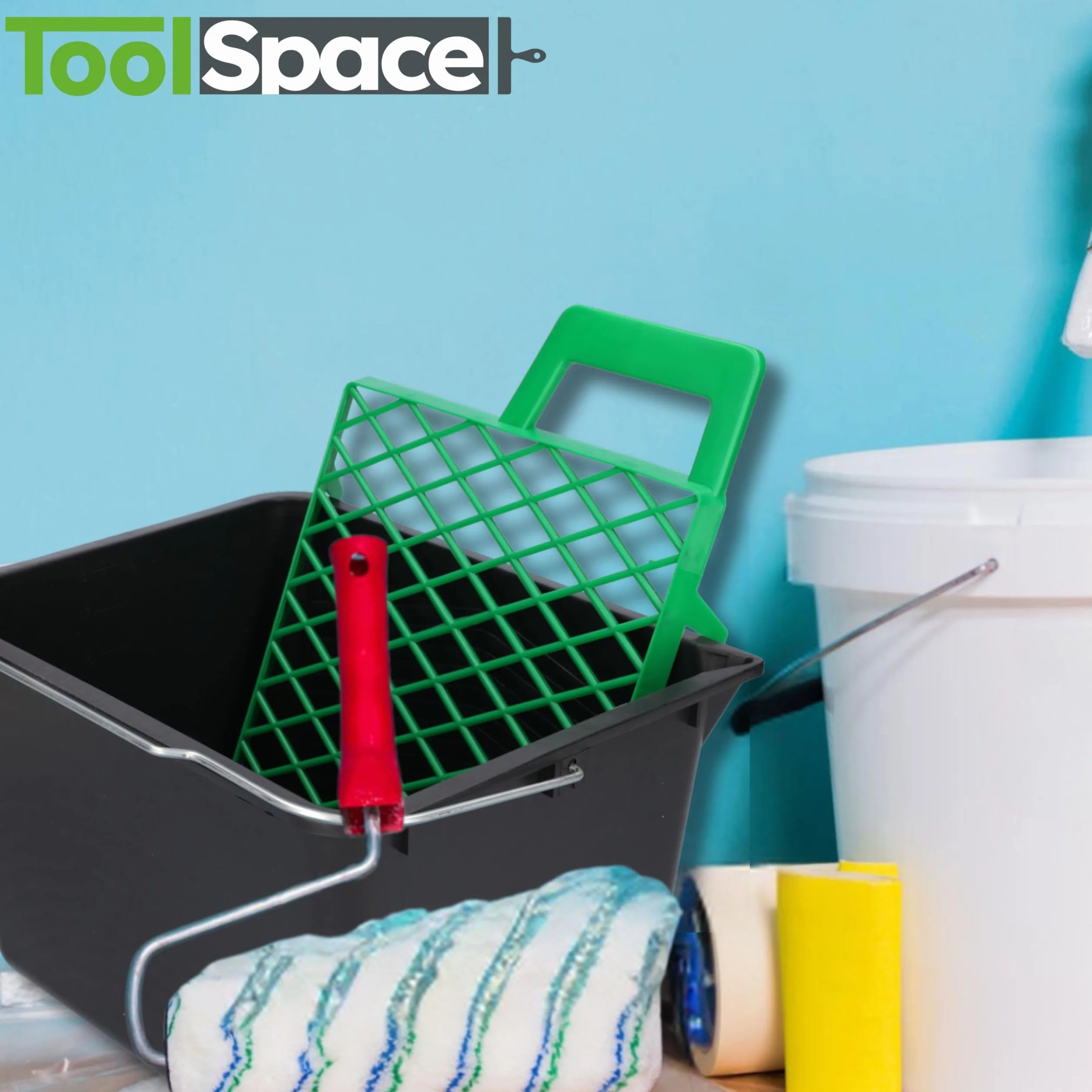 ToolSpace 10x Rejillas de Pintura 21 x 25,5 cm Rejillas rascadoras de Pintura de plástico Verde, Rejillas para Pintura, Accesorios de Pintura, Rejillas de Goteo, rascadores de Pintura