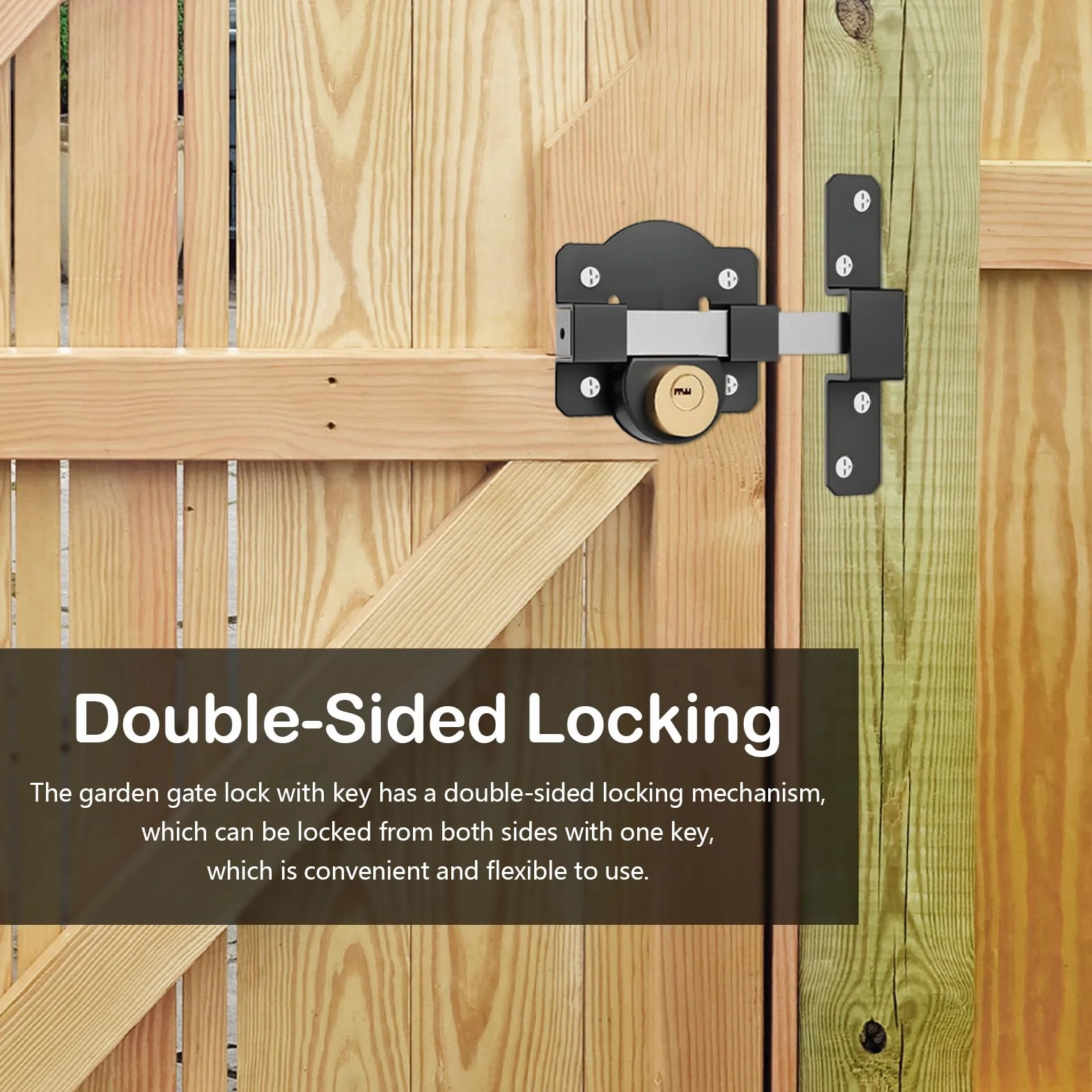 Cerradura Puerta, Cerradura Puerta Interior con Cilindro de Bloqueo de 50 mm Doble Bloqueo de Acero Inoxidable con 5 Llaves para Puerta de Metal Puerta de Madera Entradas de Casas Dormitorios