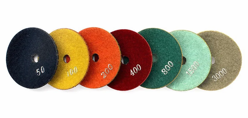 z-lion 4 Inch Convexo – Almohadilla para pulido de diamante con 5/8 "-11 hilo Backer Pad Disc convexa para mármol granito
