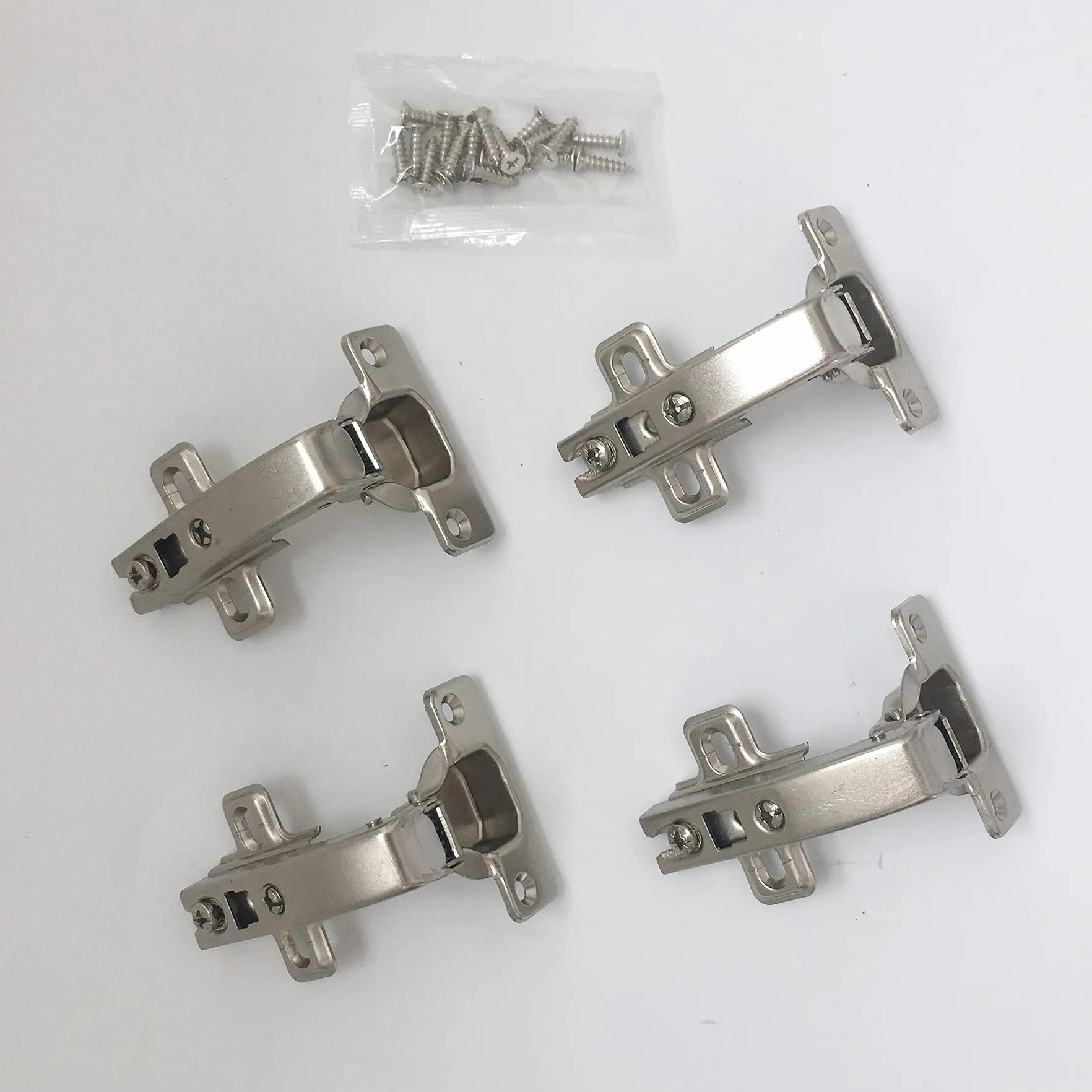 Bisagra de Tacos Ø 35 mm sin Amortiguación para Puertas de Armario Juego de 4