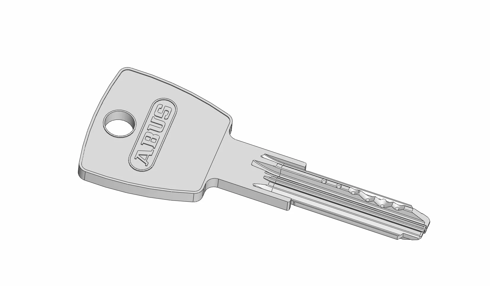 Abus - Cilindro doble entrada D6PSN 30/35 mm Bkn, niquelado