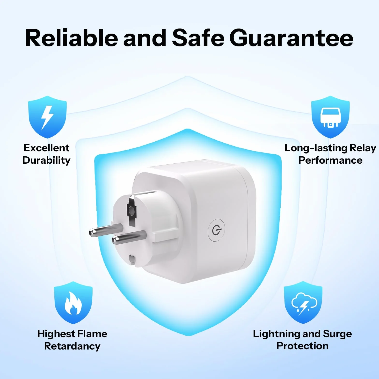 SONOFF S61s Tomada Inteligente WiFi 16A/3840W – Control Remoto & Voz, Medidor de Consumo Eléctrico, Temporizador, Compatible Matter con Alexa, Google y Apple Home