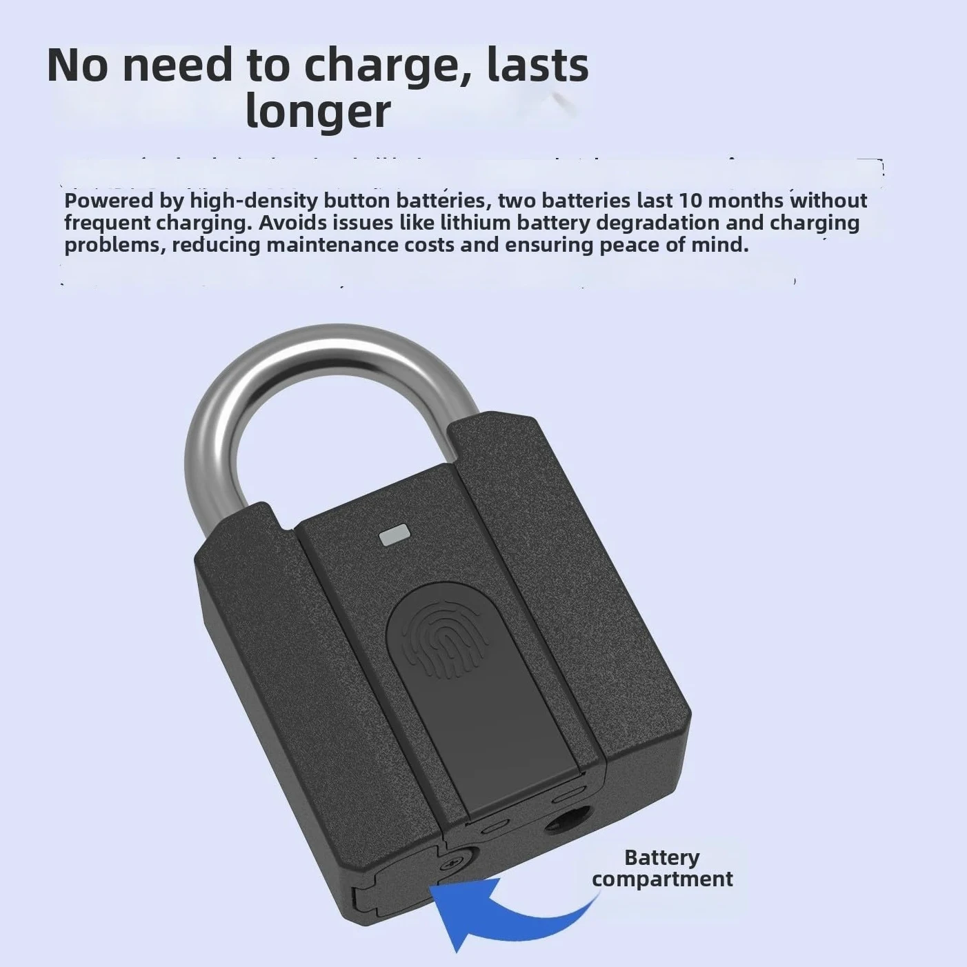 Candado inteligente impermeable con contraseña para aplicación Tuya con llave para acceso y capacidad de almacenamiento de 100 códigos en color plateado para puerta al aire libre, valla de puerta