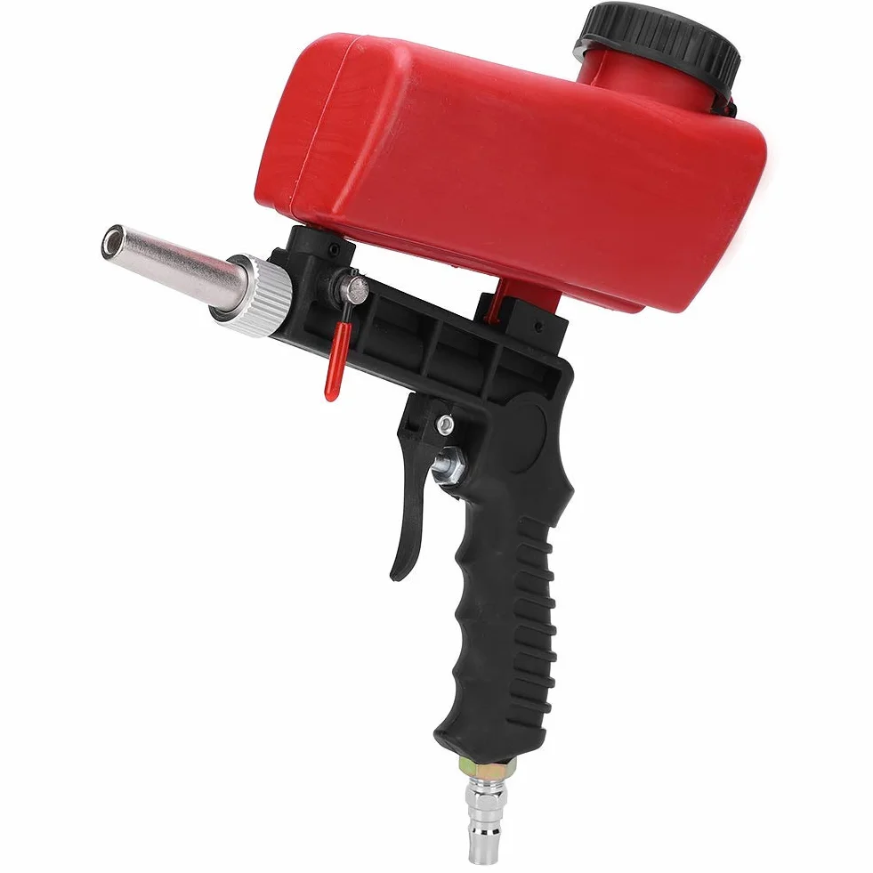 Walfront Profesional Máquina de Chorro Neumática, Pistola de Ajuste Profesional con Conector de 1/4 Pulgada, Capacidad del Tanque 700 ml