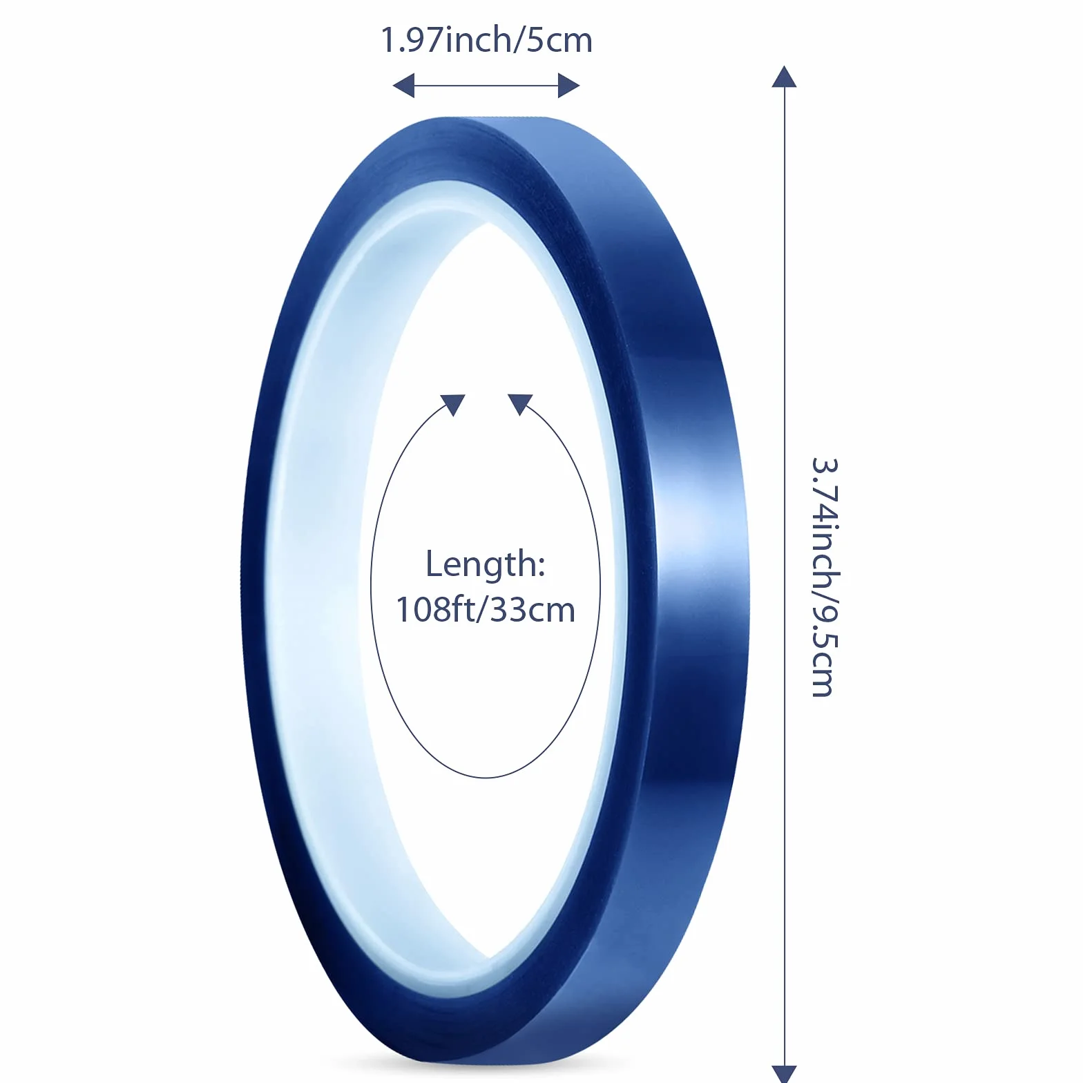 4 rollos de 10 mm x 33 m 108 ft cinta calefactora para sublimación cinta resistente al calor sin residuos cinta de transferencia de calor para impresión electrónica
