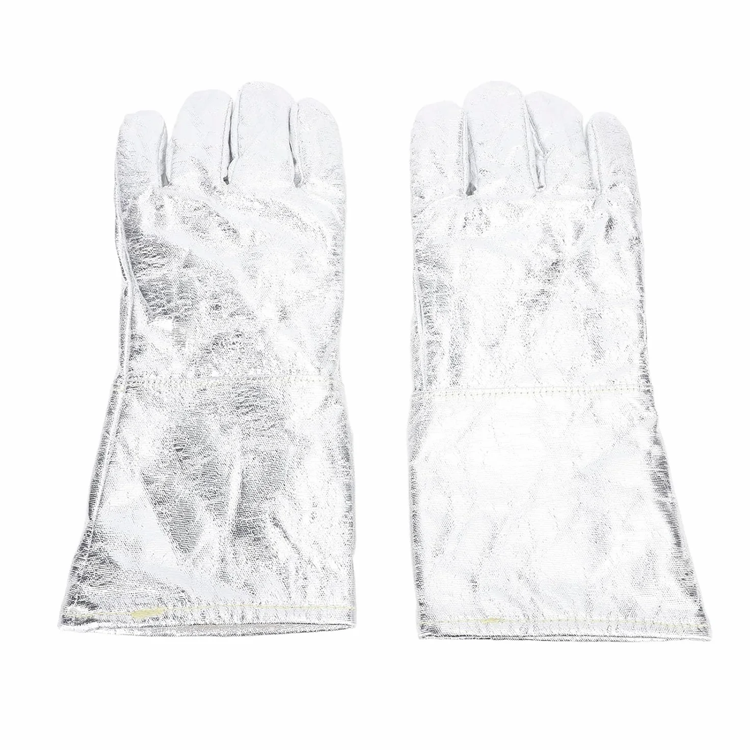 Guantes de Soldadura Aluminizados, Guantes Resistentes Al Calor, Guantes a Prueba de Fuego, Guantes de Trabajo de Seguridad para Fundición de Metales
