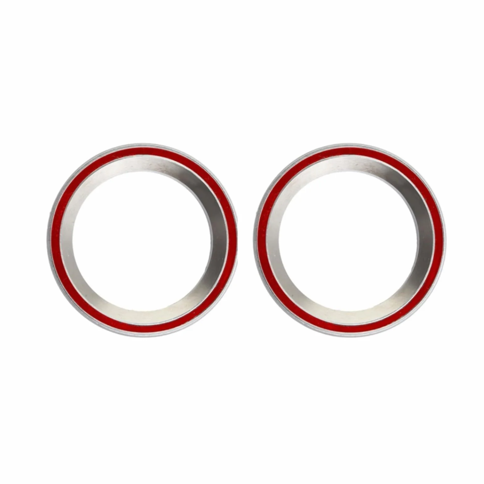 Rodamientos de dirección para bicicleta 40 x 52 x 8 mm, acero con junta de goma, chaflán 45°, juego de 2