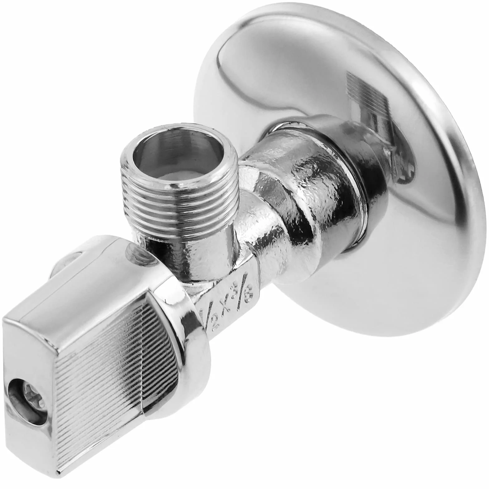 PrimeMatik Llave de Paso Cisterna en escuadra 1/2"-3/8" teflón antical