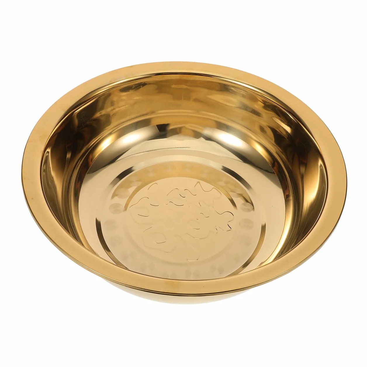 Holibanna Lavabo Portátil de Acero Inoxidable Dorado para Baño, Resistente y Fácil de Usar, Adecuado Hogar y Salón en Ceremonias Matrimoniales