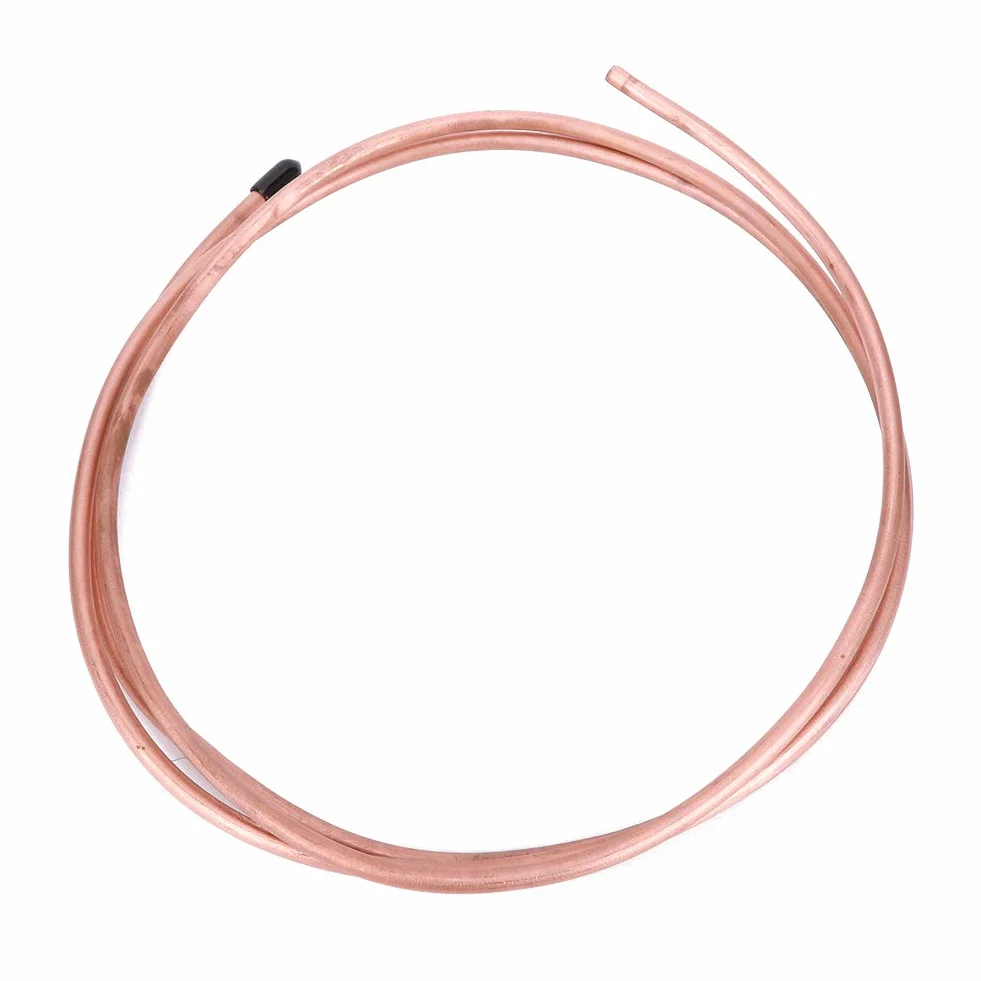 Bobina de Tubo de Cobre Blando 6mm OD 4,8mm ID 0,6mm 2m para Aire Acondicionado Refrigerador