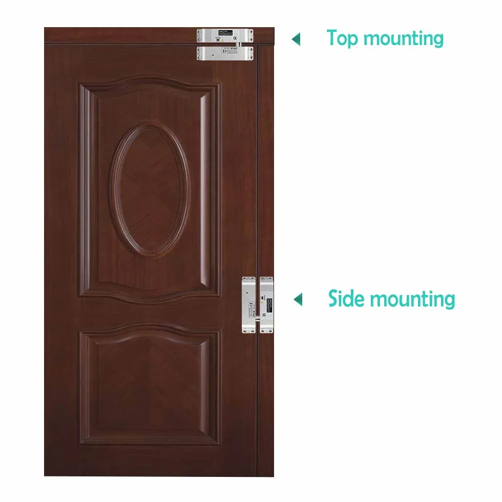 AMAO Cerradura de perno de descenso eléctrico DC 12V Fail Safe Cerradura de puerta electrónica para el sistema de seguridad de control de acceso con tiempo de retraso