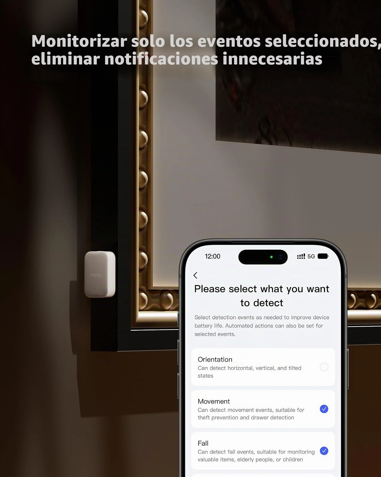 Aqara Sensor Multiestado P100, Thread/Zigbee, Sensor de Puerta/Ventana y Vibración, Monitoreo de Apertura/Cierre o de Objetos, Compatible Apple Home,Home Assistant, Alexa, Google Home,Blanco
