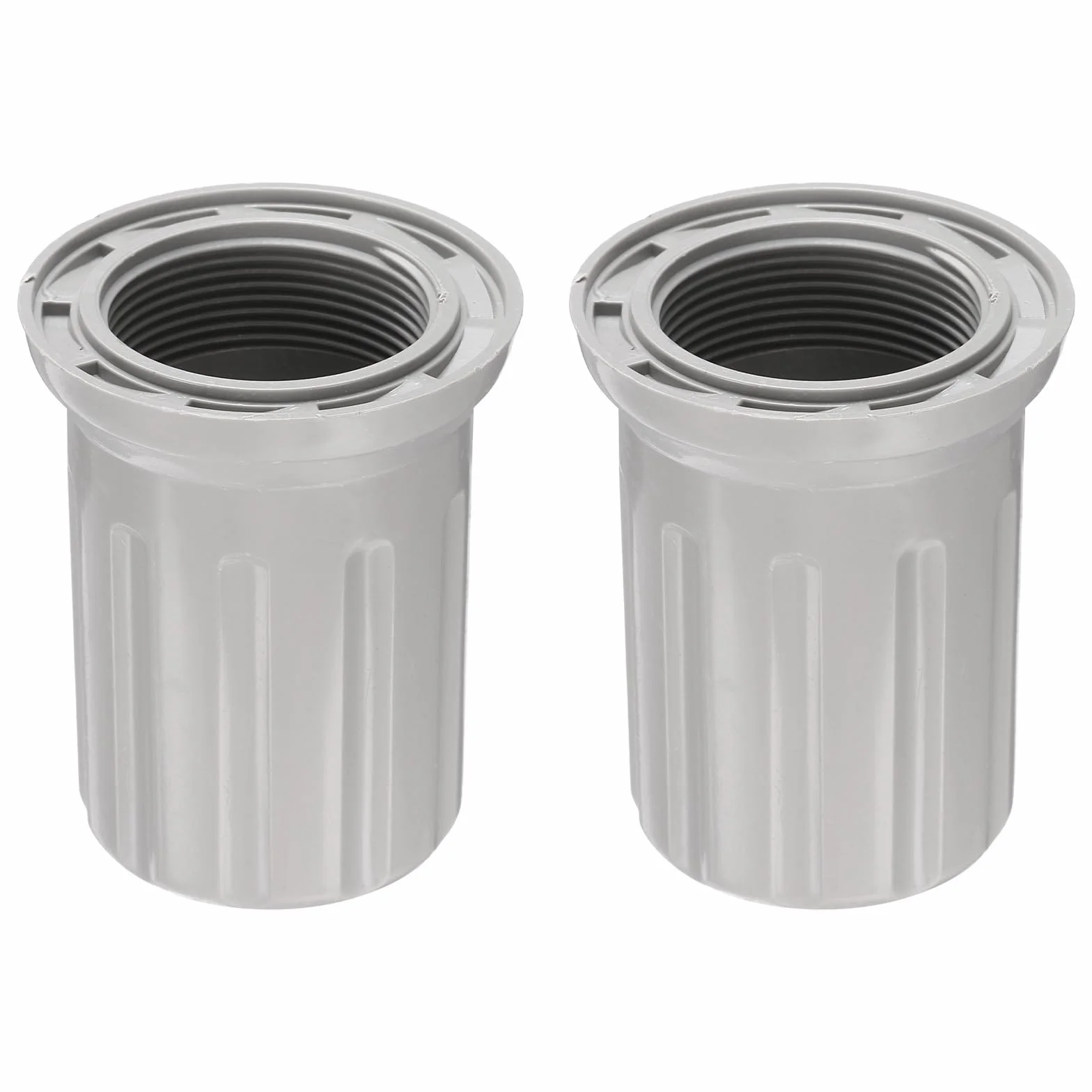 QUARKZMAN 2 Piezas Base Fija De Tuerca Para Grifo ID 1.18" x H 2.32" Tuerca De Fijación De Plástico Para Grifo Ensamblaje Fijo De Grifo Para Cocina Y Baño Gris