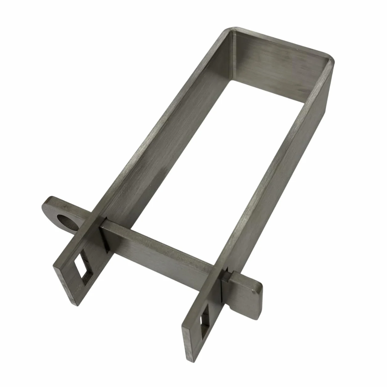 FERPASA® - Cierre Portacandados para Verja 180 mm – Acero Inoxidable, 2 Posiciones de Cierre, Agujero 14 mm – Cierre de Seguridad para Cancelas y Verjas (Acero inoxidable)