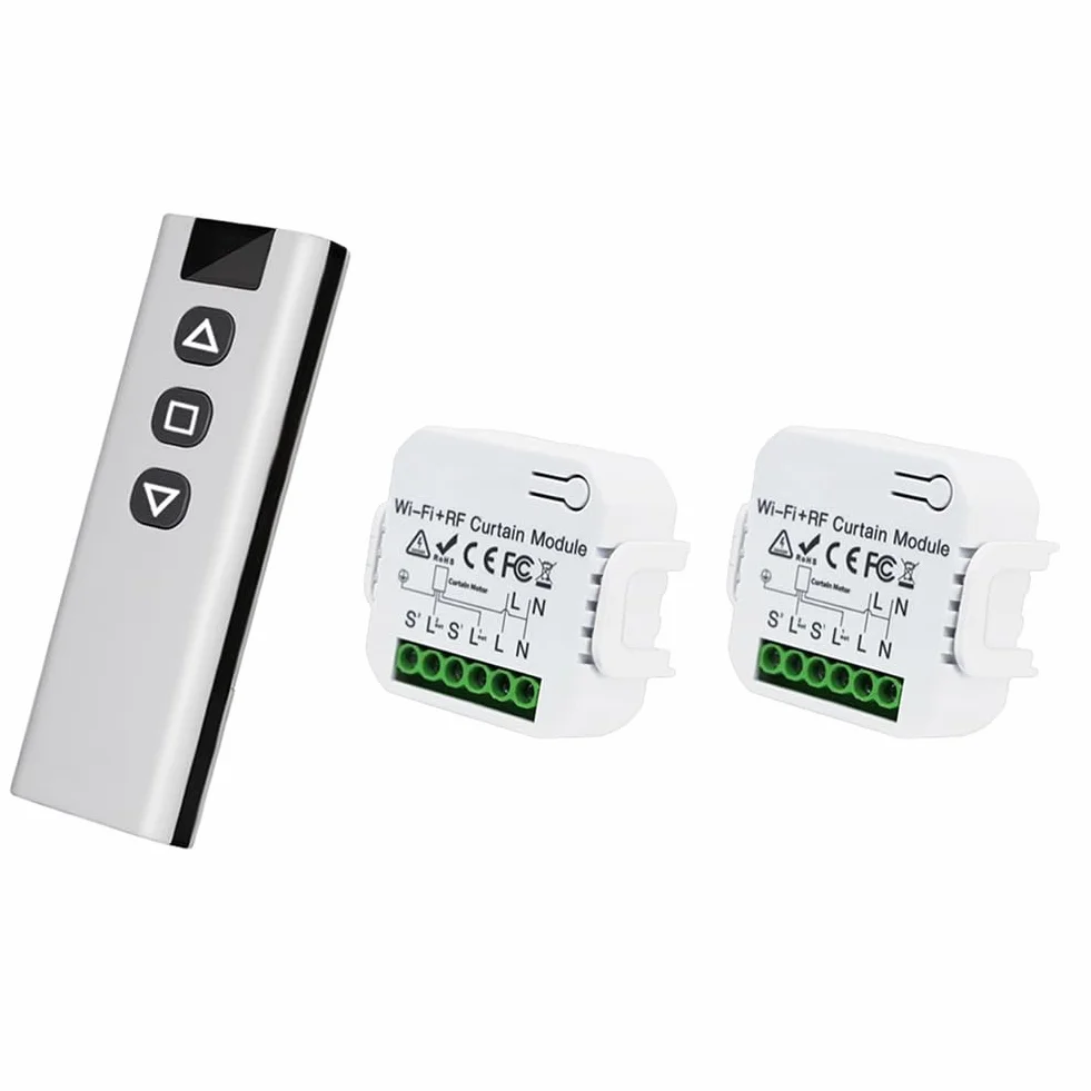 Booso Tuya Smart Curtain Switch WiFi 433Mhz Módulo de Control de Persianas Enrollables con Control Remoto para Persiana Enrollable Eléctrica