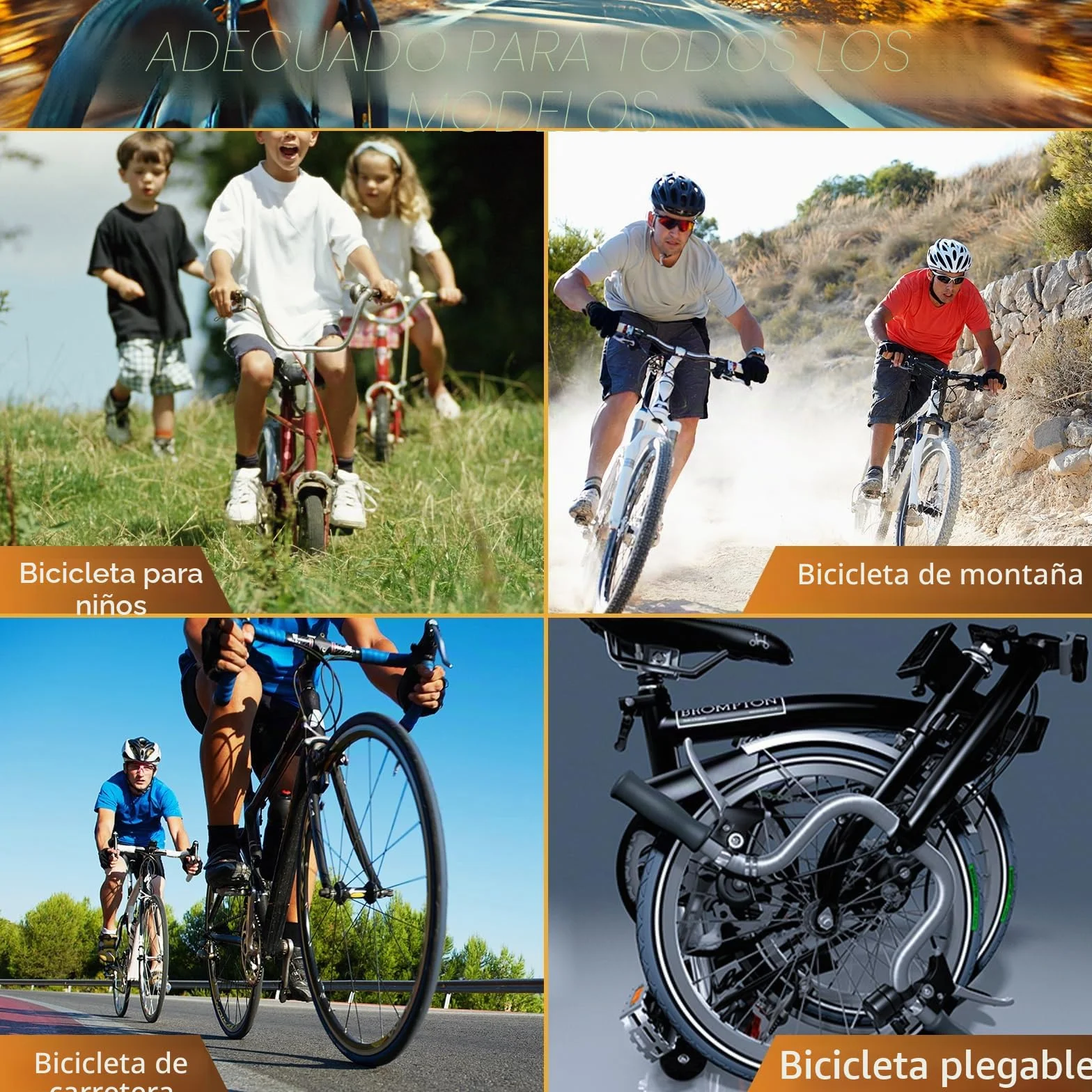 Soporte de pared para bicicletas de garaje, 6 soportes y 6 ganchos, carga 270 kg, 160 cm