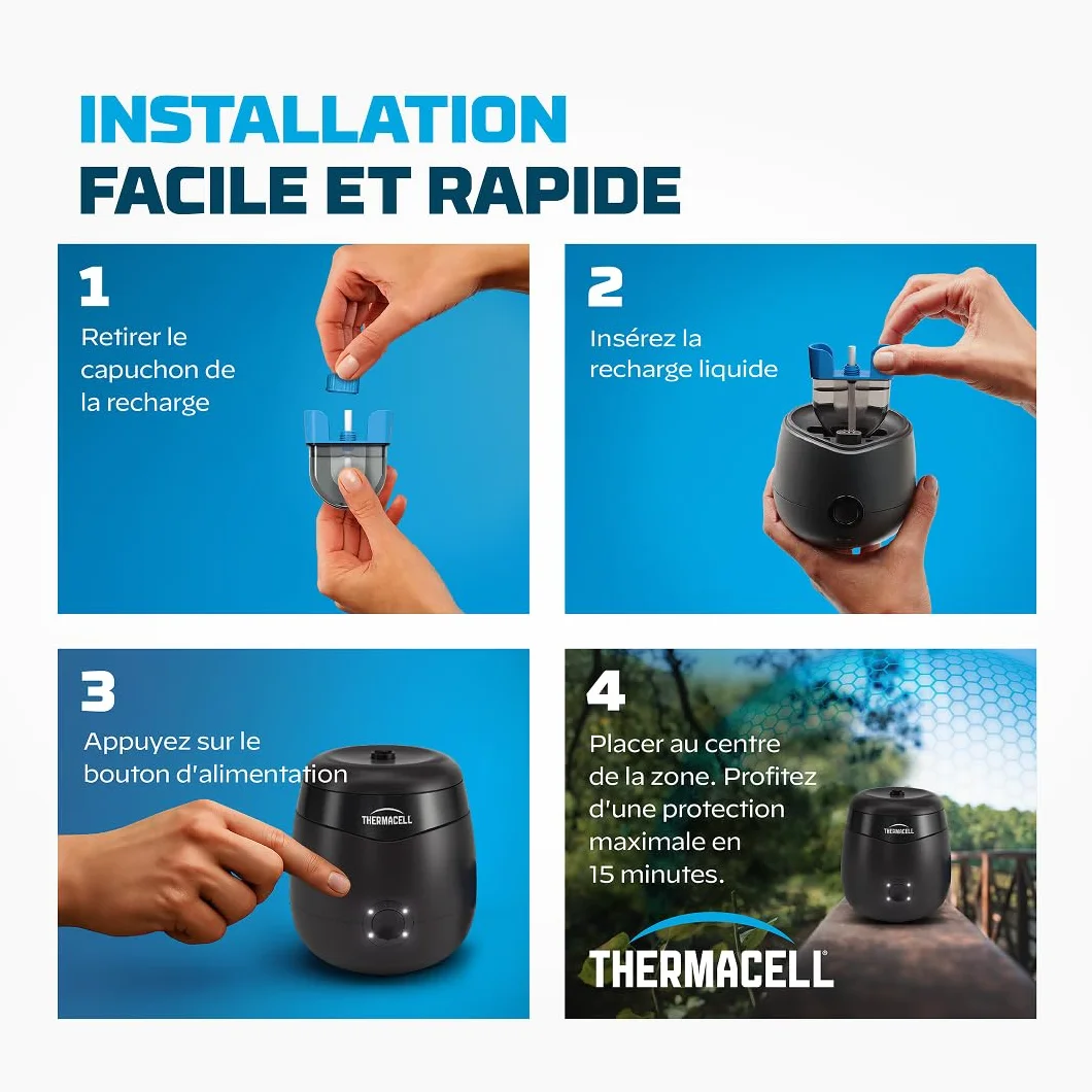 TherMACELL Recarga líquida antimosquitos 29 m² 80 horas 2 unidades THE55RECHARG80