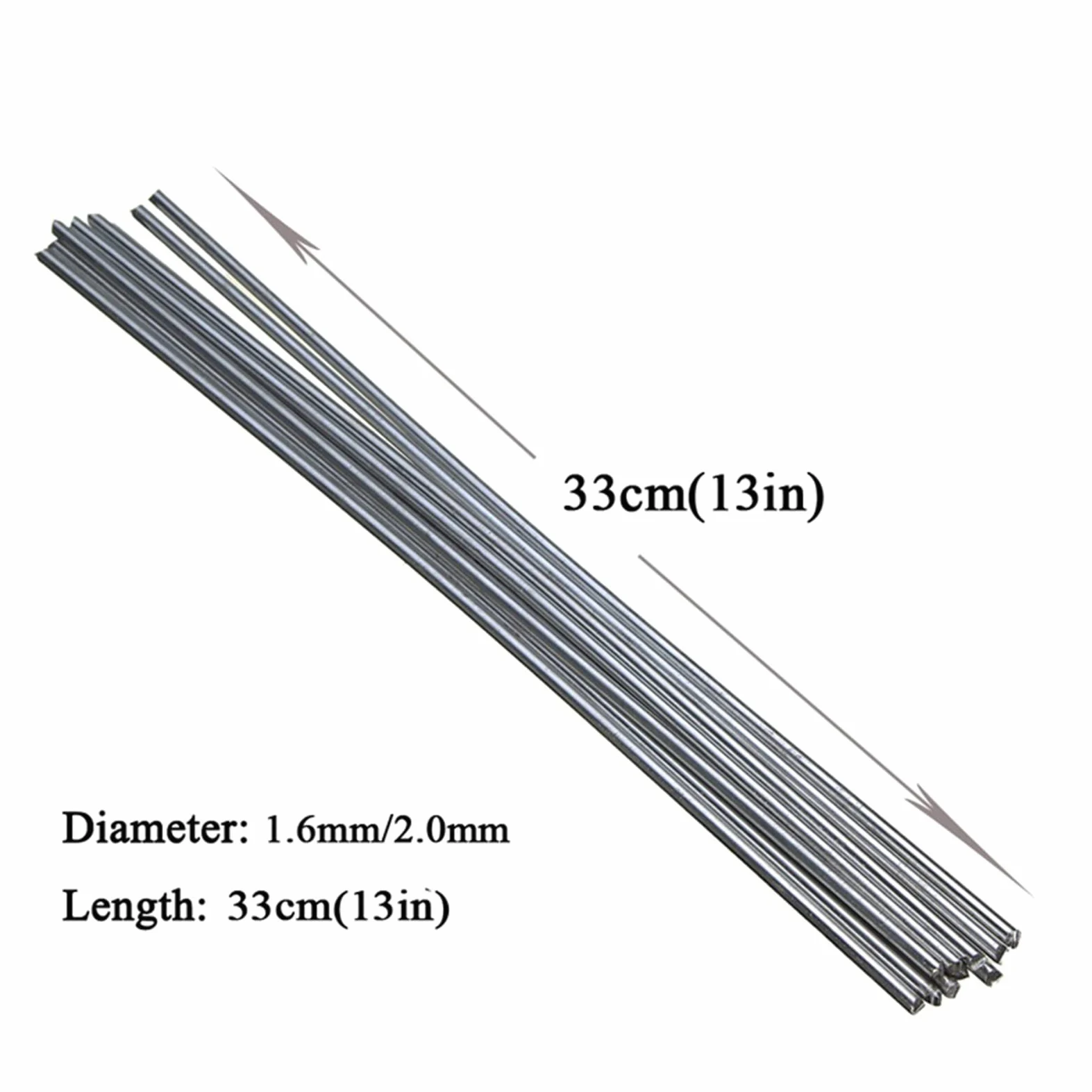 Electrodo universal, soldadura fuerte de hierro, acero y cobre, alambre de soldadura de electrodo con núcleo, le permite soldar fácilmente. (Color : 2.0MM-20 PCS)