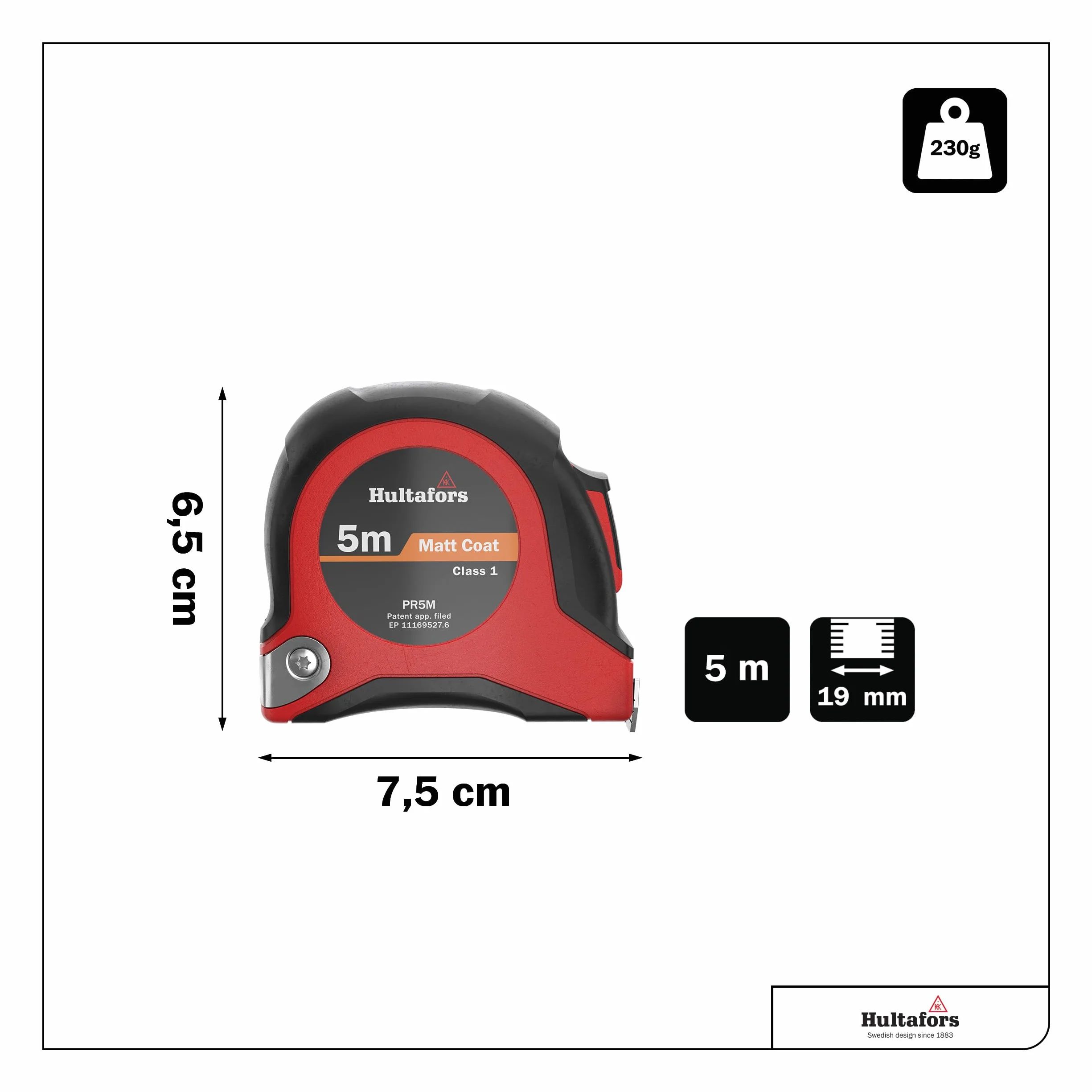 HULTAFORS-350207-Fléxometro PR 5M Display