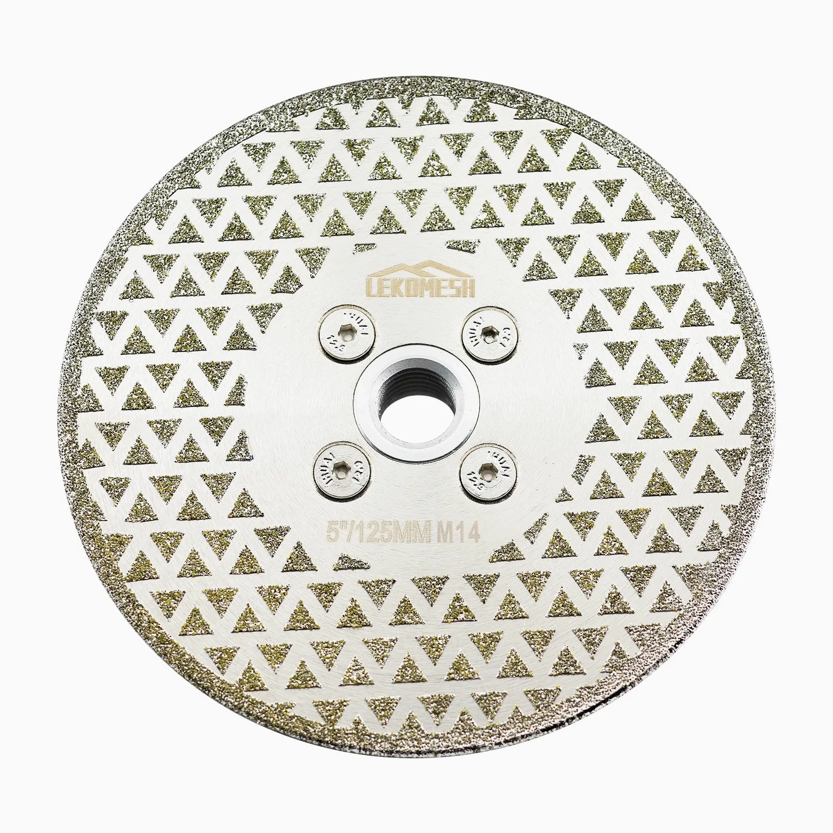 Discos de Diamante 125MM x M14 LEKOMESH - Doble Cara Disco de Corte y Rectificado Diamante para Granito Mármol Porcelana Cerámica Azulejos Piedra Artificial,Amoladora Angular