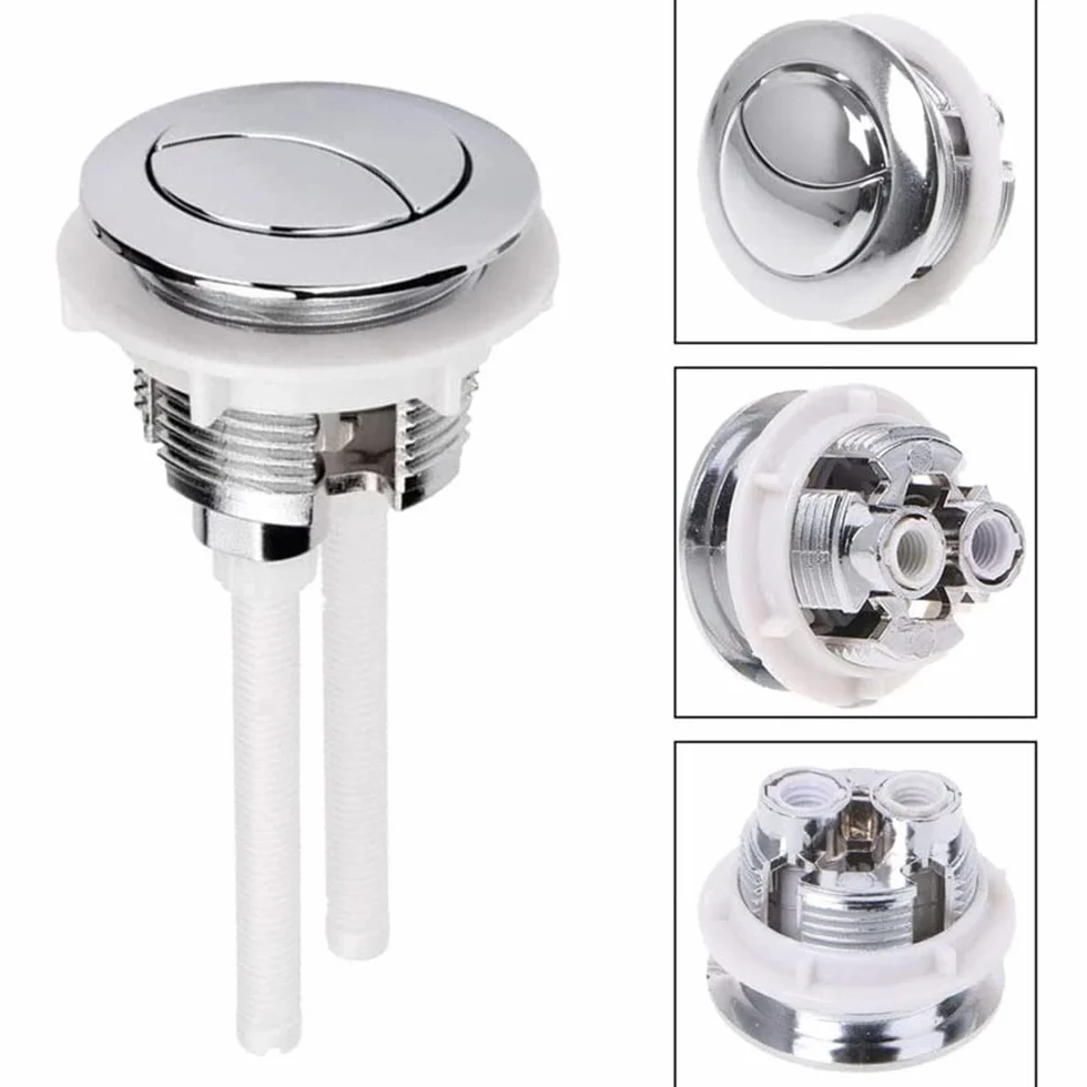 Botón de descarga de inodoro de doble pulsador 49-55 mm para cisterna