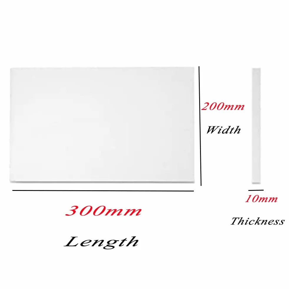 Tablero De Fibra De Cerámica, Resistente Al Fuego, Ignífugo, Resistente A Altas Temperaturas, Tablero De Aislamiento Para Estufa De Leña, Chimenea, Horno, Horno De Fragua, Horno De Pizza,200*300*10mm