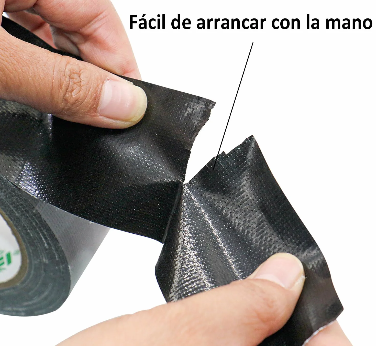 BOMEI PACK 3 rollos Cinta Americana 50mm x 50 m - Cinta Adhesiva Negra - Cinta Fuerte de Tela Reforzada con Tejido - Para Interiores y Exteriores