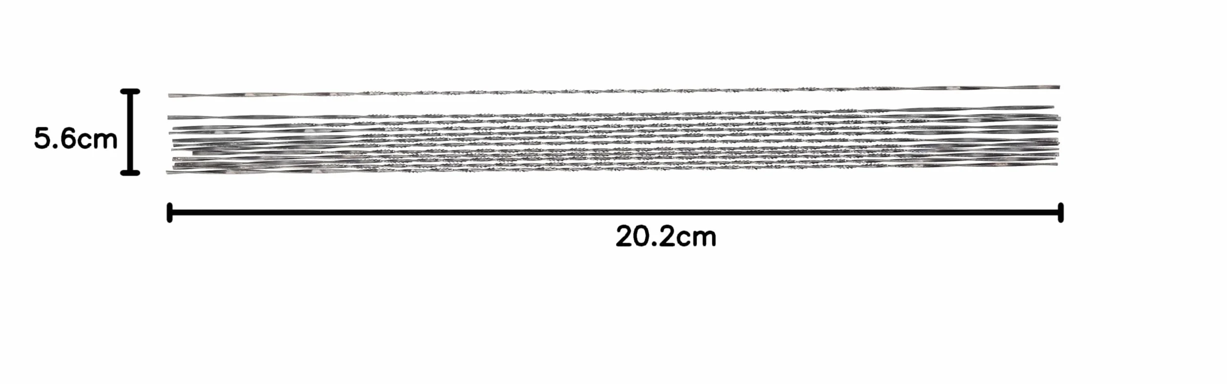 Pebaro 134-1 12 Hojas de Sierra en Espiral 130 mm para Madera y Plástico, Sierra de Marquetería, Endurecidas