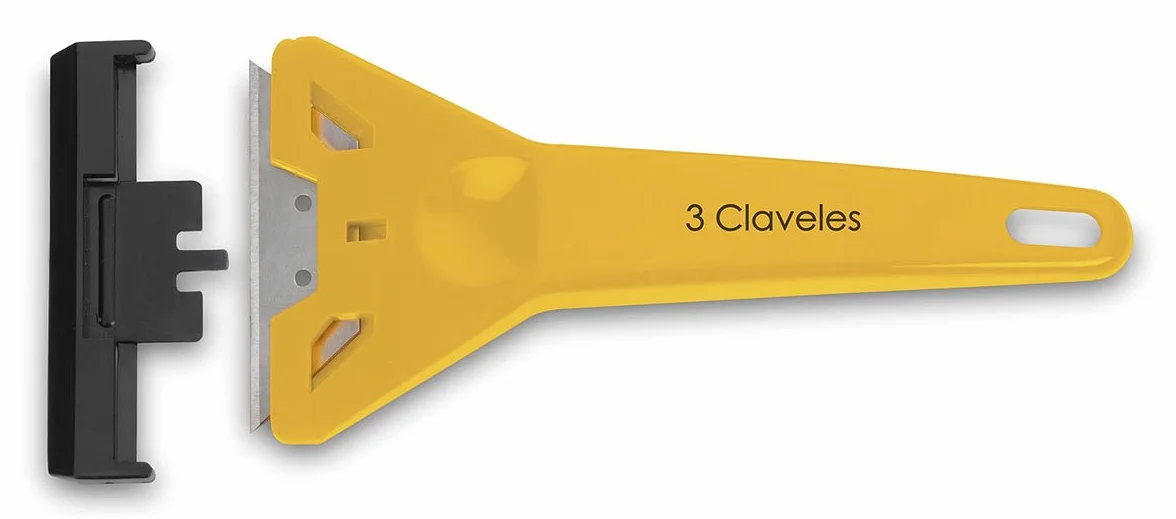 3Claveles 242 - Rasca vidrio de 14,5 cm, hoja de 60 mm