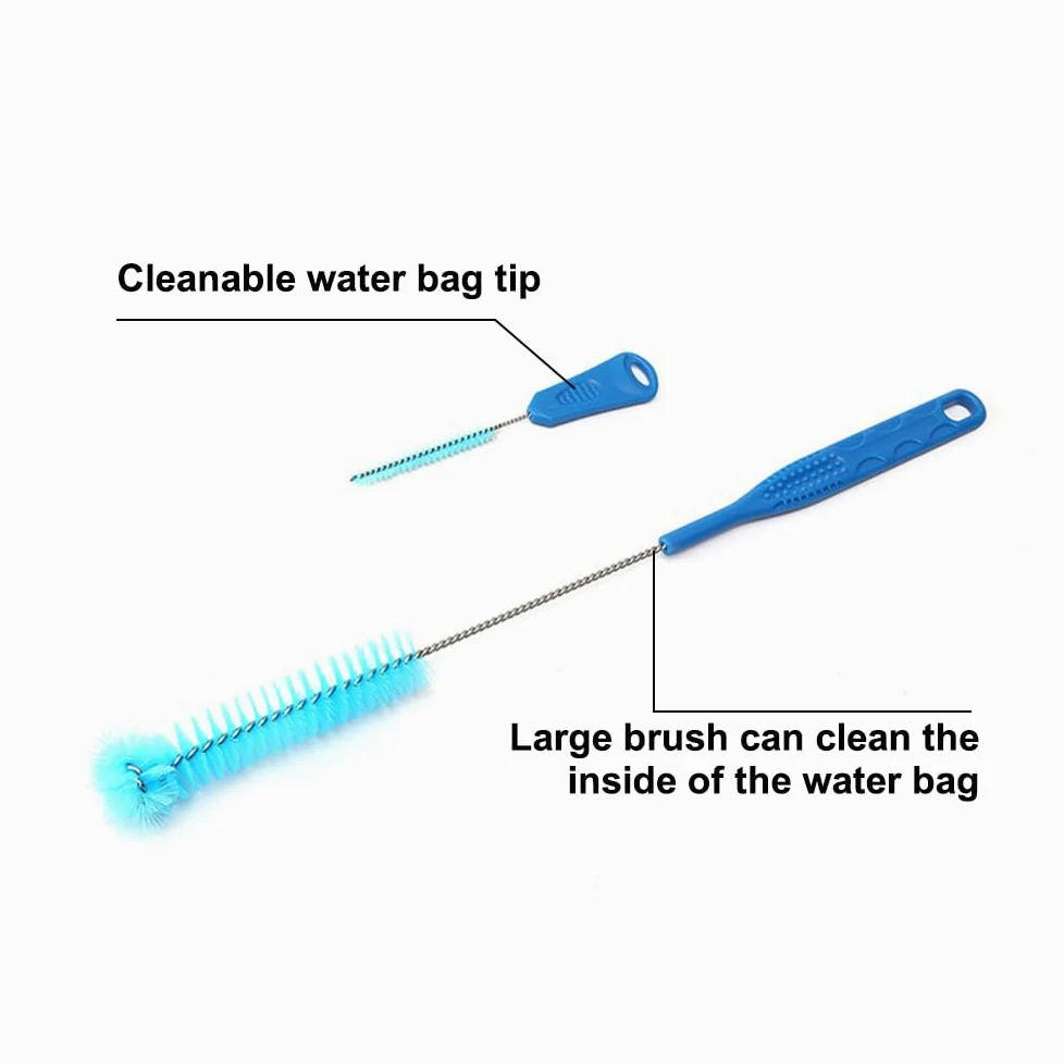 MiOYOOW 2 juegos de kits de limpieza vejiga de hidratación, conjunto de limpieza de vejiga de agua 4 en 1 kit de limpieza para tanque de agua multifuncional para bolsa de hidratación deportes al aire
