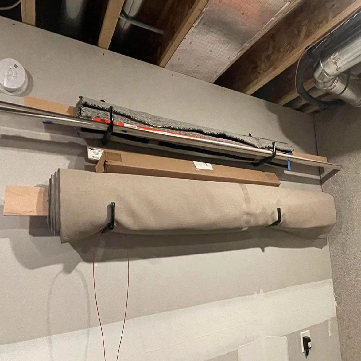 Paquete de 6 ganchos de almacenamiento de garaje resistentes, 12.7 pulgadas de montaje en pared