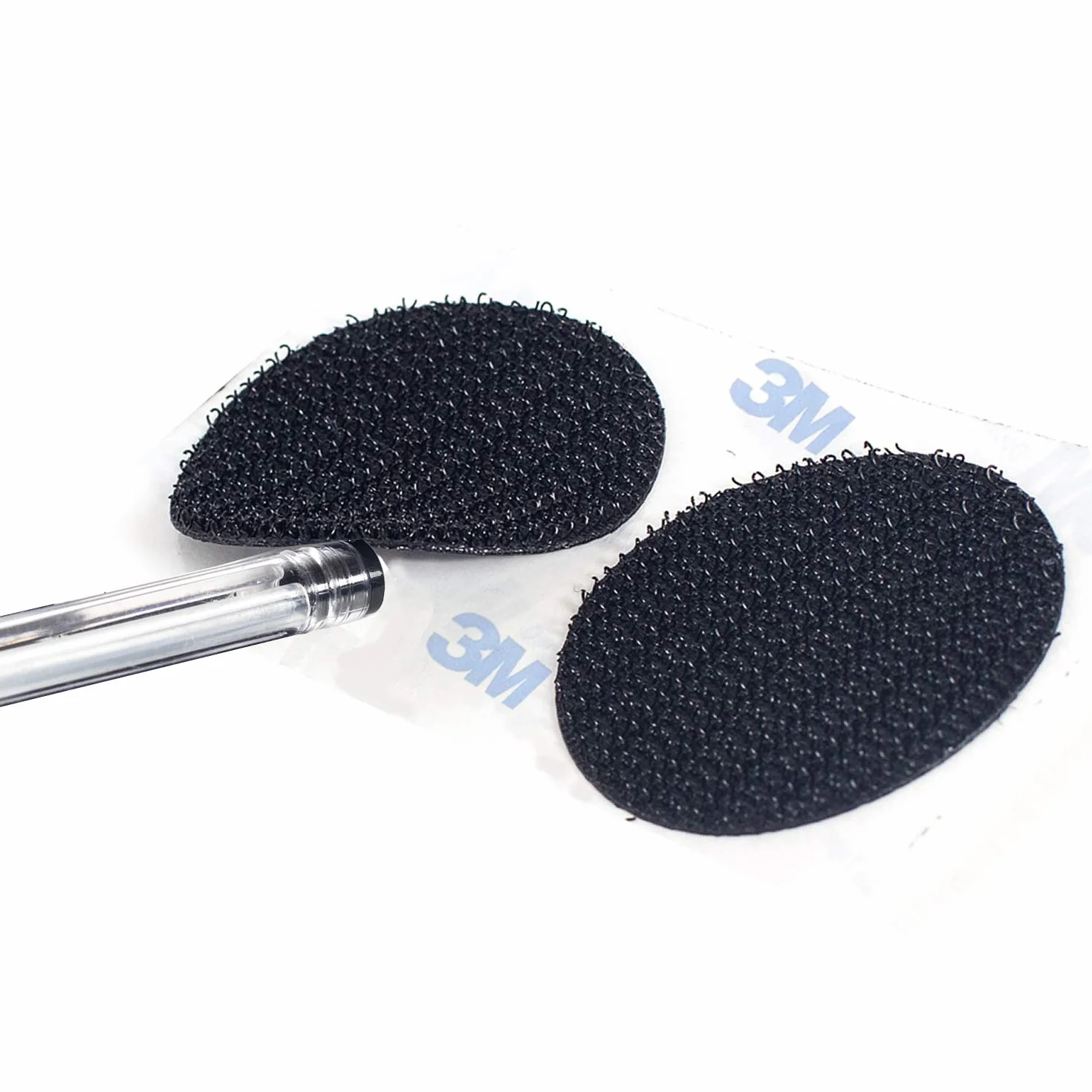 12 pares 100mm Almohadillas Adhesivas Extrafuerte 3M Adhesivo, Redondas de Montaje No Más Clavos, Doble Cara Sólida Ronda Gancho y Bucle Resistentes para Paredes Gafas Metales, Negro KXB5055