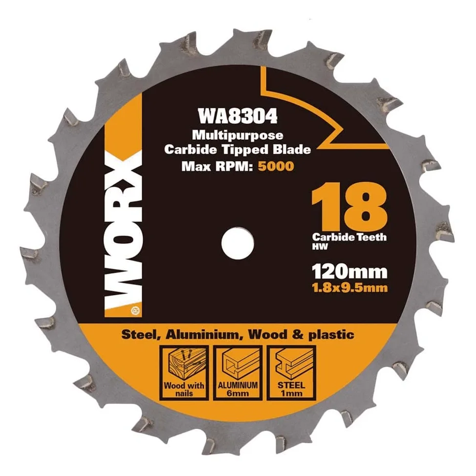 Worx wa8304 worxsaw 120 mm multiusos hoja: madera/metal/Tile – Plata (1 pieza)