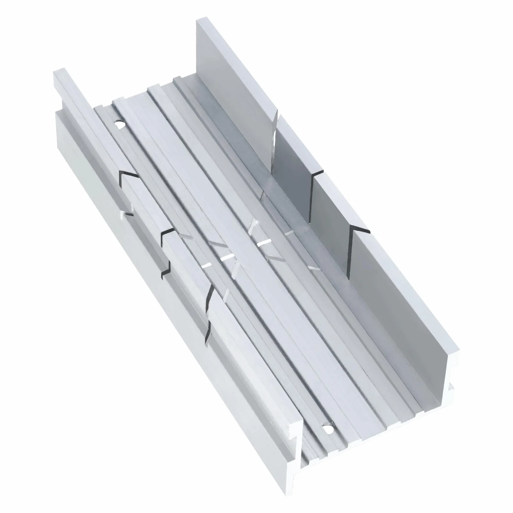 HAUTMEC Caja de inglete de 5.3 pulgadas, caja de inglete de aleación de aluminio resistente, cortes precisos en ángulos de 45°, 90° y 135°, para metal, manualidades, madera, corte de plástico, HT0417
