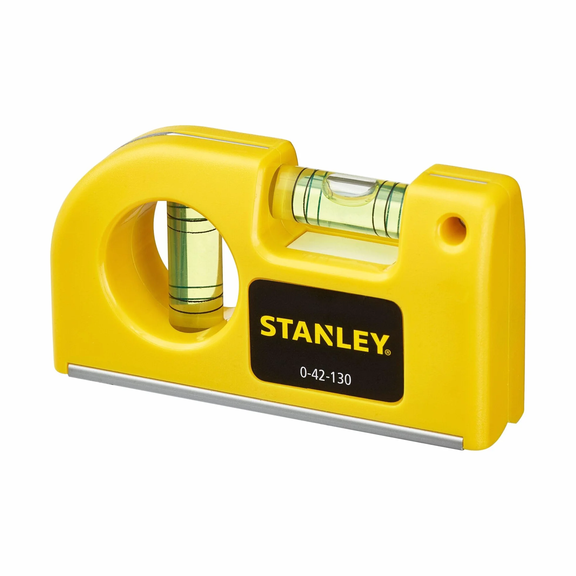 STANLEY Nivel de Bolsillo 0-42-130 Base Magnética Aluminio Precisión 2 mm/m