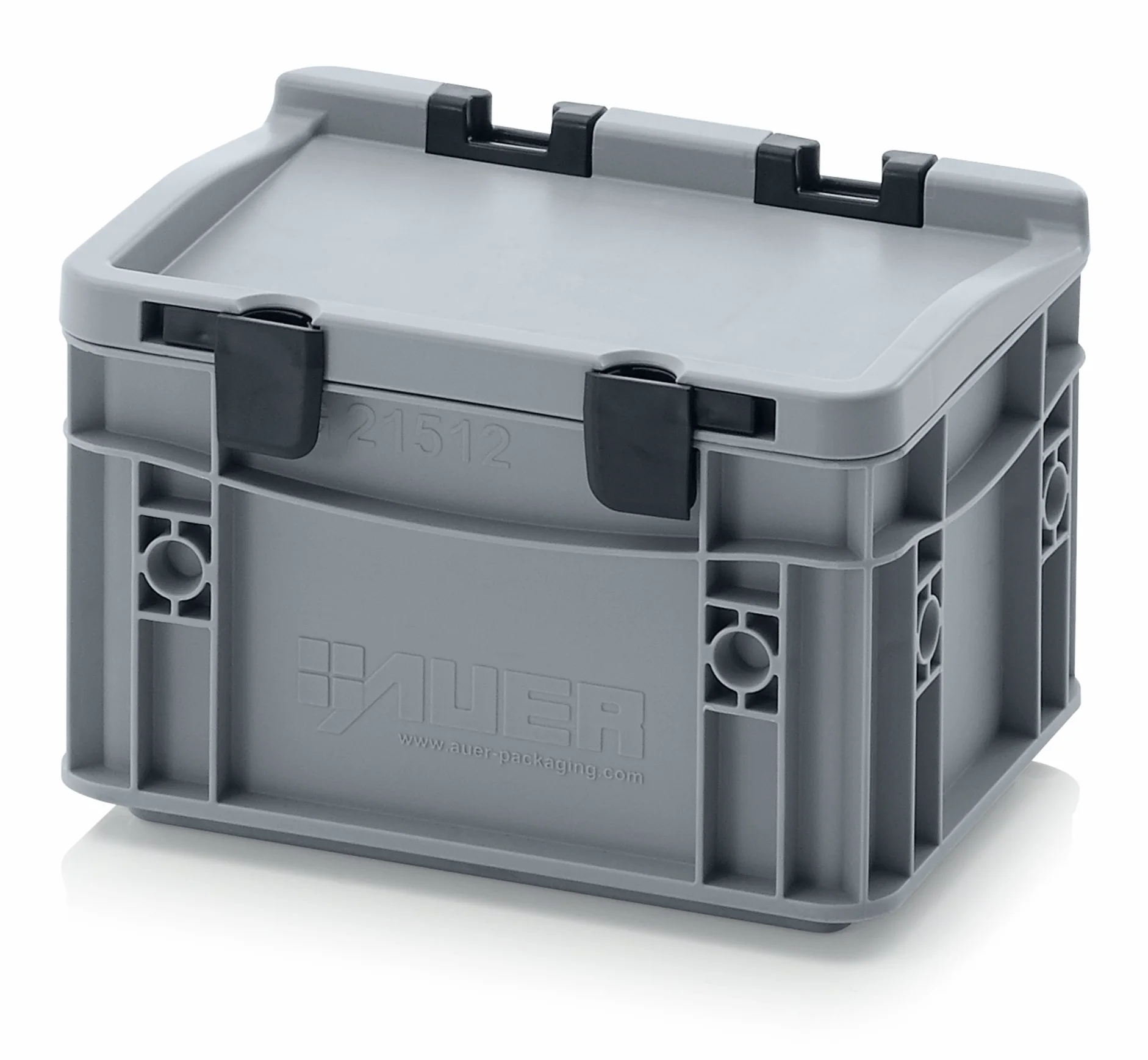 Eurobehälter-Eurobox 20 x 15 x 13,5 mit Scharnierdeckel inkl. gratis Zollstock