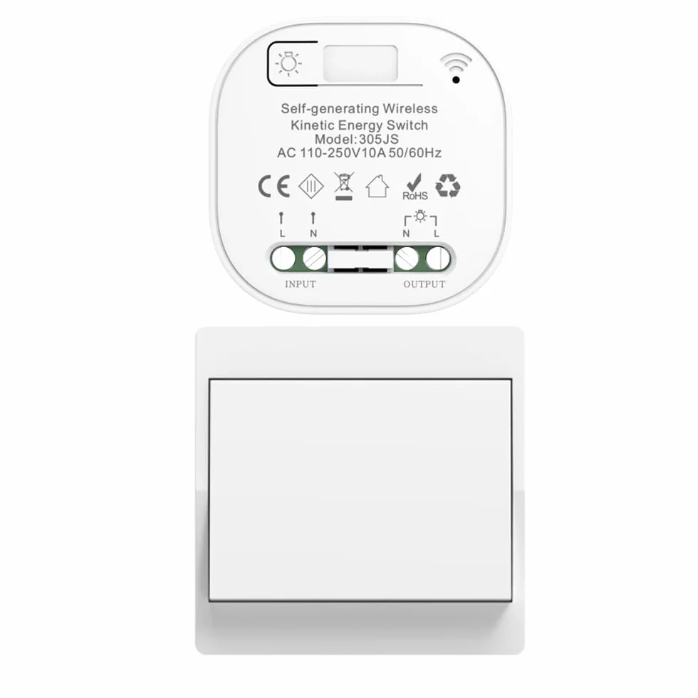 220v interruptores inalambricos autoalimentado cinetico interruptor sin cable sin bateria rf interruptor remoto pulsador inalambrico conmutador luz inalambrico para iluminacion del hogar