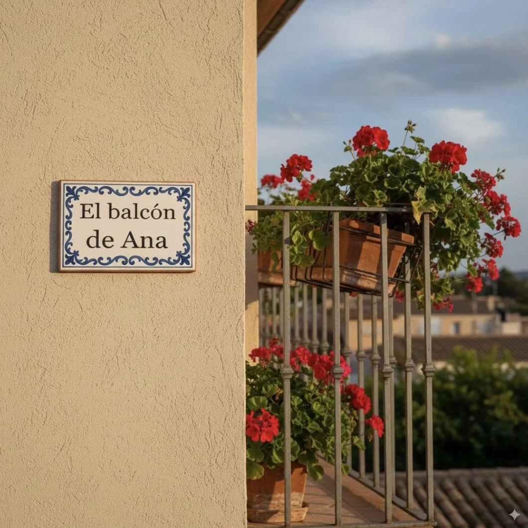 Azulejo Personalizado de Ceramica. 20x30cm. Acabado blanco brillo,casa, exterior. Regalo Original. Placa Personalizada Decorativa para casa, Oficina, Negocios. Cartel personalizado