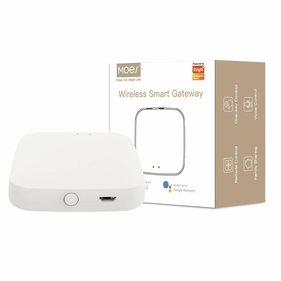 Puerta de enlace inalámbrica Smart WiFi para Tuya Bluetooth Smart MESH SIG Smart Gate Way Hub Bridge Wit para Smart Life APP 2.4G