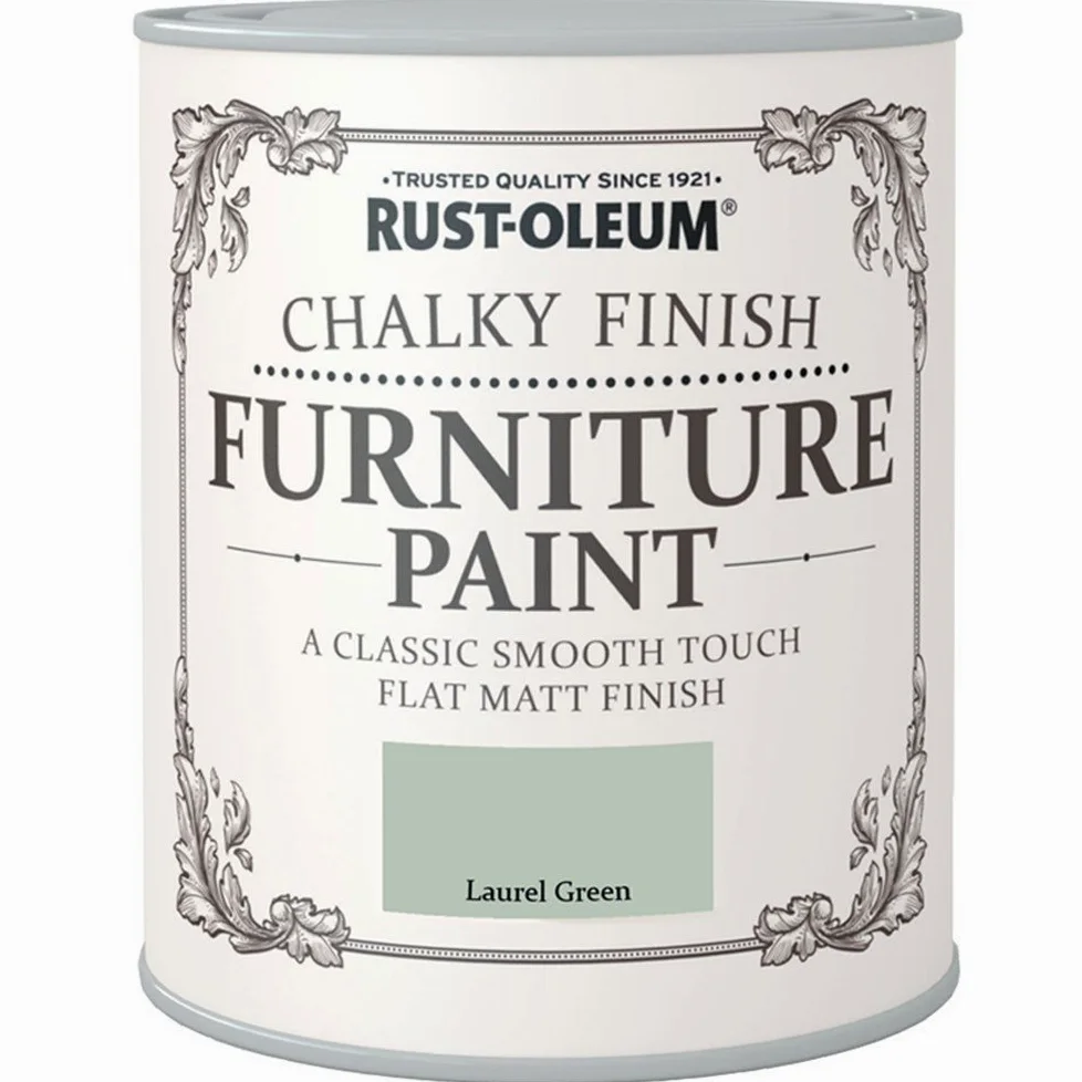 Rust-Oleum Chalk Chalky Furniture Paint Laurel Green 750ML by Rustoleum