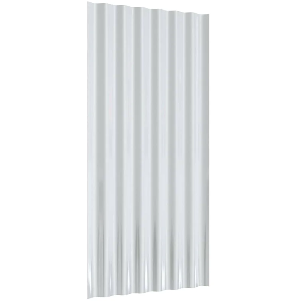 36 paneles de techo de acero galvanizado antracita, 80 x 36 cm, chapa ondulada de acero para cobertizos, establos, garajes, protección contra la intemperie en techos y rehabilitación