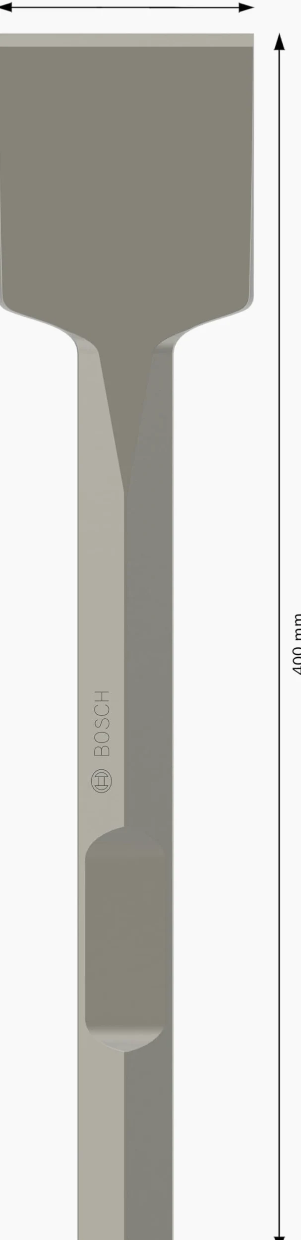 Bosch 1 618 661 000 - Cincel pala con inserción hexagonal de 28 mm x 400 x 80 mm, pack de 1