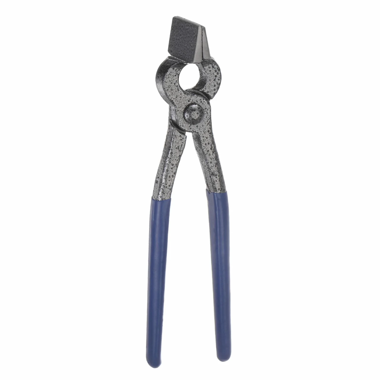 sourcing map Cuero Artesanía Aplanar Alicate, Recto Cabeza Cuero Borde Ajuste Presione Aplanar Alicates Carbono Acero Corte Lateral Tijeras Ras Alicates para Bolsa Cinturón Cartera, 40mm Ancho